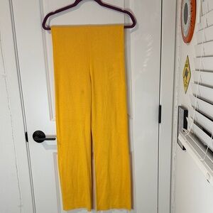 JustFab Yellow Wide-Leg Trousers